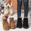 Women Snow Boots Winter Ladies Lace Up Women’s Platform  Fashion Short Boots