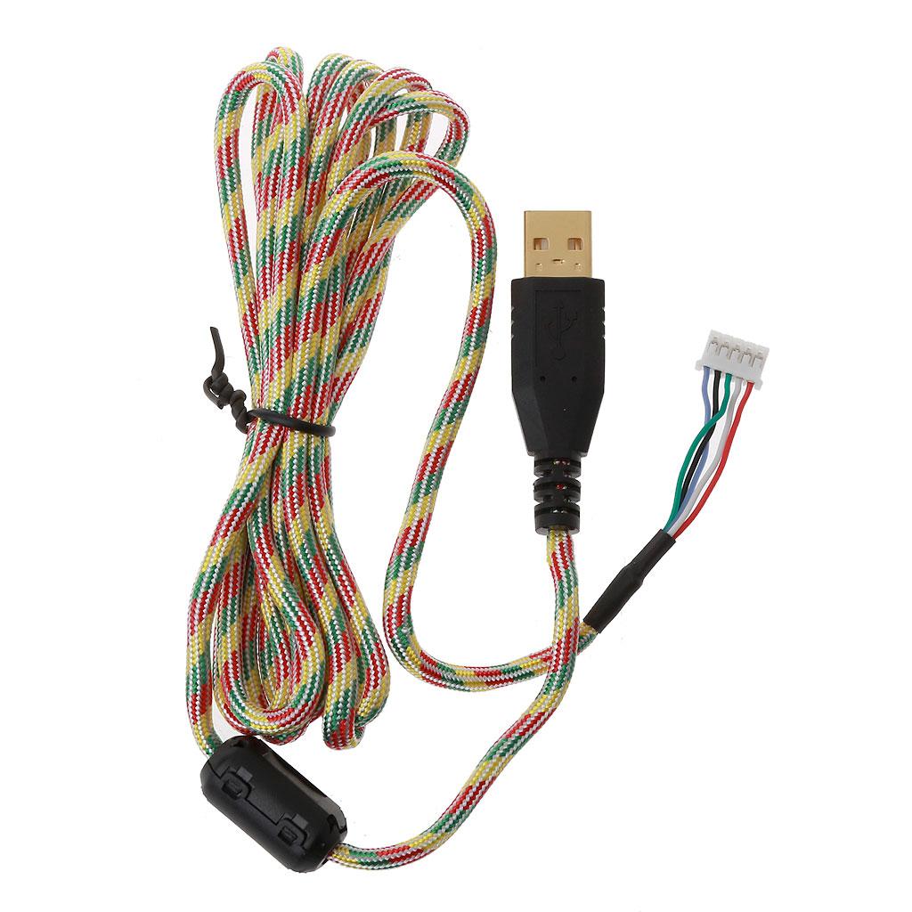 Durable Mouse Replacement Accessories Wear Resistant Umbrella Rope Soft Durable Universal Mouse Cable 2m Mouse Wire