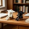 Миниатюрная фигурка выпускной шапочки, напечатанная на 3D-принтере, Маленькая фигурка выпускной шапки с болтающимися ножками для дома, полки, стола, Принадлежности для выпускной вечеринки