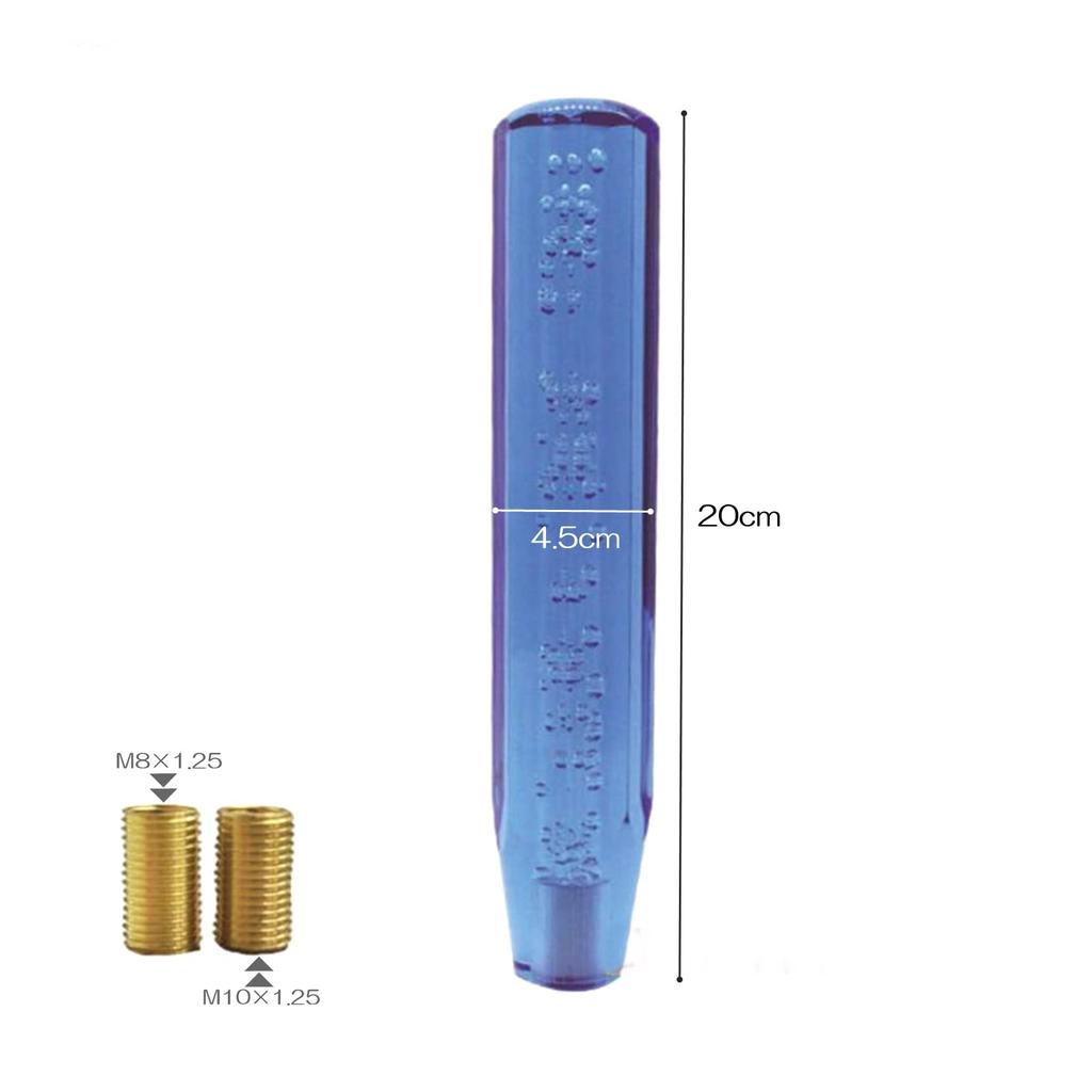 Универсальный кристальный шифтер с адаптером-пузырьком 3 20см [SCGEHA] Ручка, Восьмигранная, Заливка, В комплекте, Цвета, (синий)