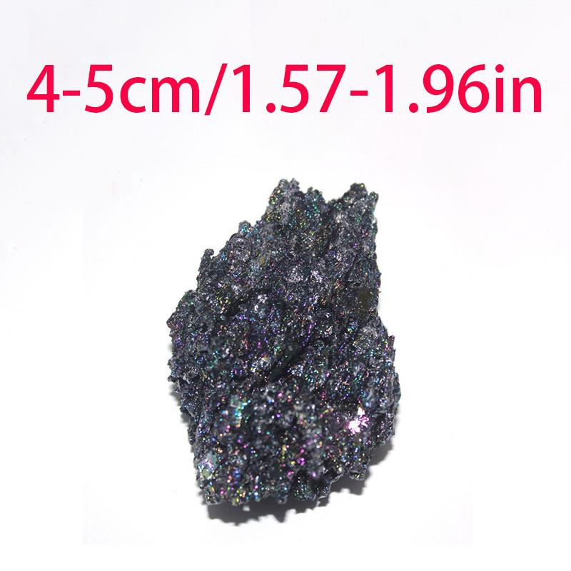 Specimen Natural Colorful Silicon Carbide Ornaments Peacock Color Stone Crystal