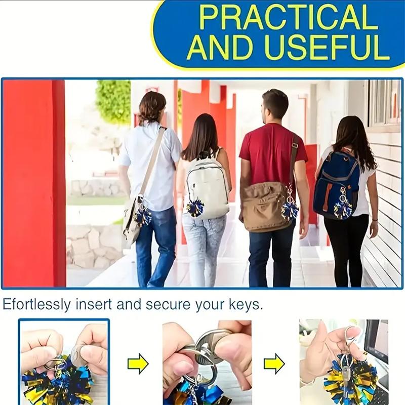 WTEMPO Разноцветные смешанные брелоки для вечеринок, аксессуары для чирлидеров и танцоров, памятные брелоки для чирлидинга, подвески, аксессуары для подвешивания на сумки