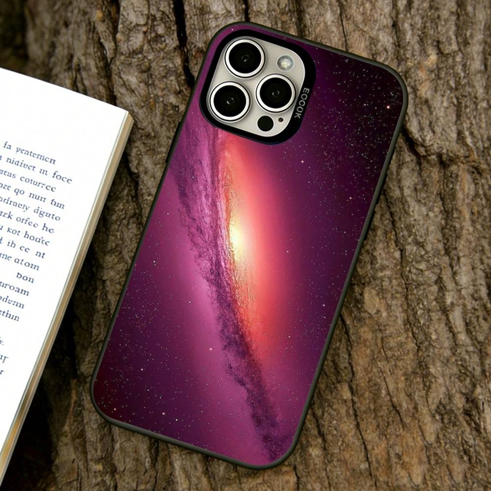 Минималистичный чехол для телефона «Звездное небо» для iPhone 17,16,15,14,13,12,11 Plus,Pro Max,XS, Цветной Посеребренный Внутренний Чехол