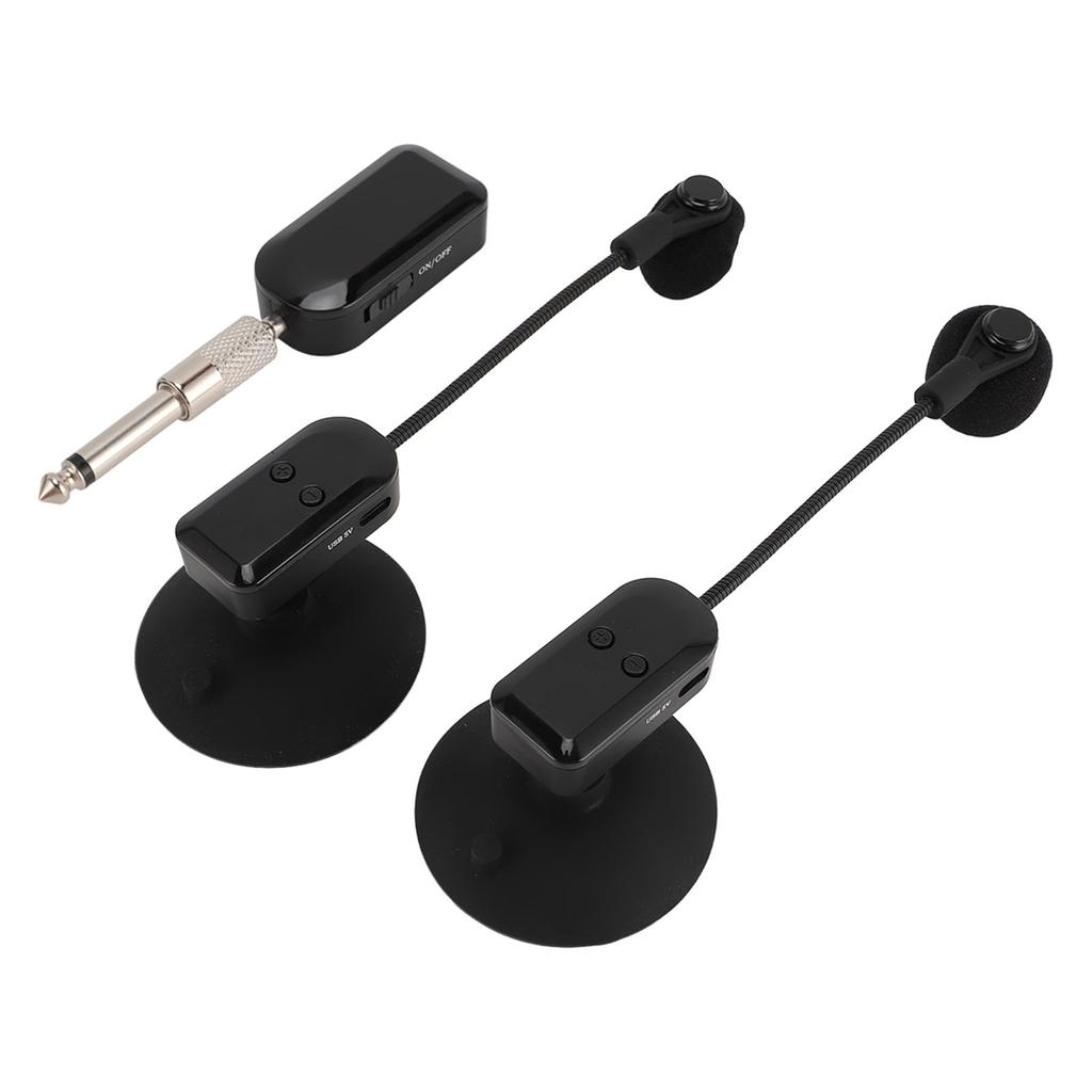 Saxophone Microphone 2.4G Wireless 360 degrees  Rotation Stable Violin Microphone for Performance