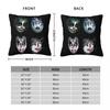 KISS Рок-группа Квадратная наволочка Чехол для подушки Чехол для подушки Декоративная наволочка для дома Дивана Гостиной