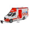 Ambulance MB Sprinter Avec Conducteur Et Module Son Et Lumière - Bruder - 02676