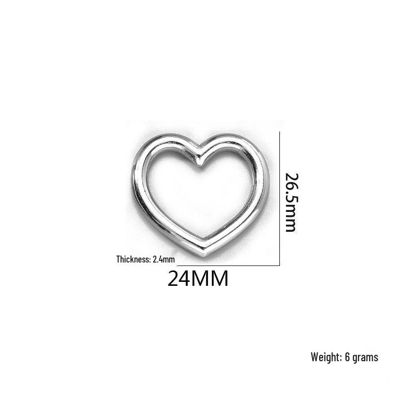 Готическое панк-ожерелье с замком-сердцем - Нержавеющая сталь, серебряное гальваническое покрытие, кубинская цепь