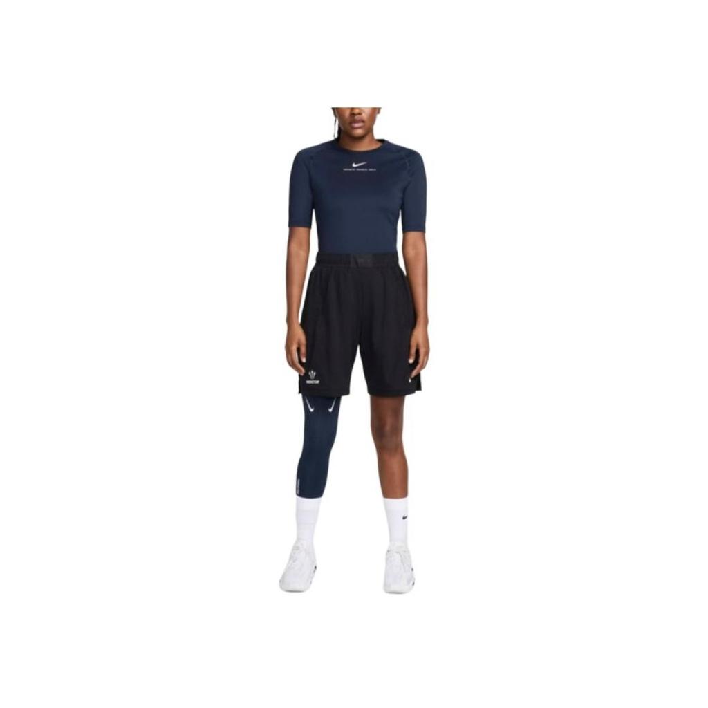 Nike X Nocta Collaboration SS24 Нерегулярный логотип Повседневные спортивные брюки для фитнеса Мужские низы Темно-синие DN0003-419