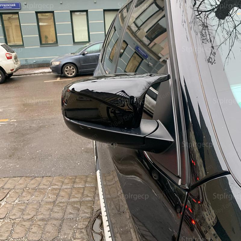 Высококачественные автомобильные аксессуары для BMW E70 X5 E71 X6 2007-2014 M-в стиле M из углеродного волокна, зеркальная крышка 1
