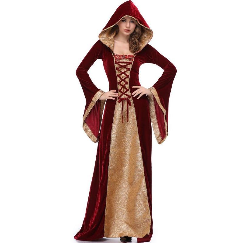 Halloween Mage Costume, Queen Costume, Stage Costume, Long Dress, Cosplay Uniform.