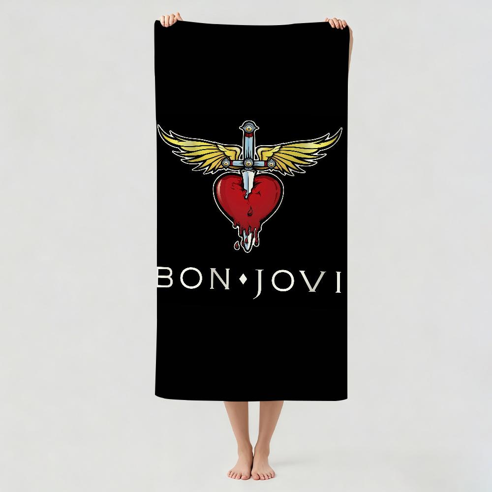 Рок-группа B-Bon J-Jovi Полотенце Сушильное Банное Полотенце Подходит Для Легкого Плавания Кемпинга Йоги Пляжа На Выход