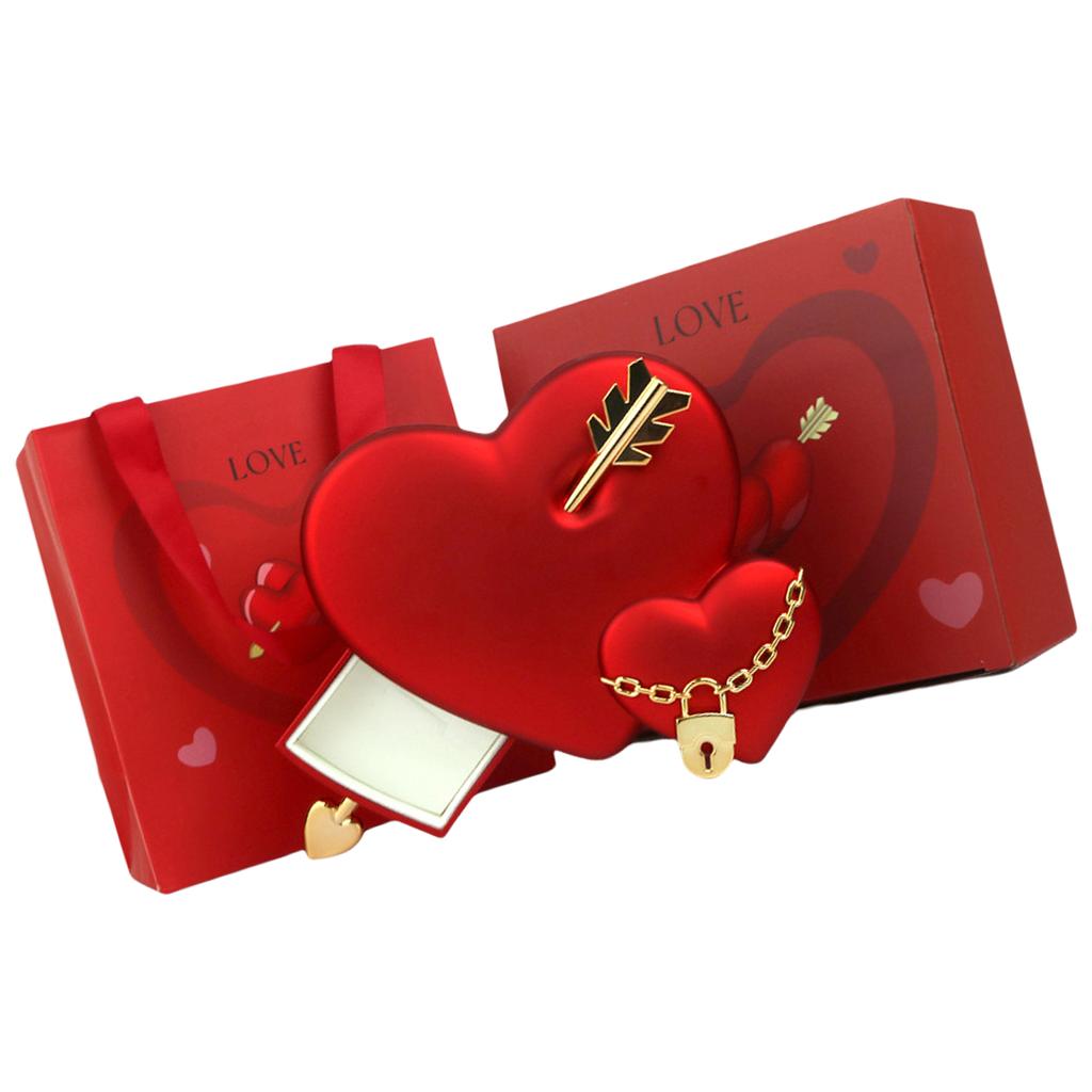 Шкатулка для украшений в форме сердца со стрелами, упаковка для подарков на День святого Валентина, органайзер для нежных аксессуаров, подарки на день рождения