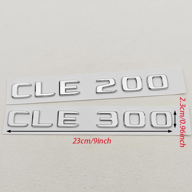 3D ABS Car Letters Logo CLE200 CLE260 CLE300 CLE450 Badge Rear Trunk Emblem Decals For Mercedes Benz CLE Class Auto Tail Marking