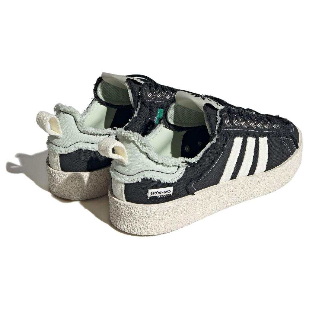 Song for the Mute X Adidas Campus 80s Black Unisex Sneakers Core-Black Cream-White Linen-Green ID4791