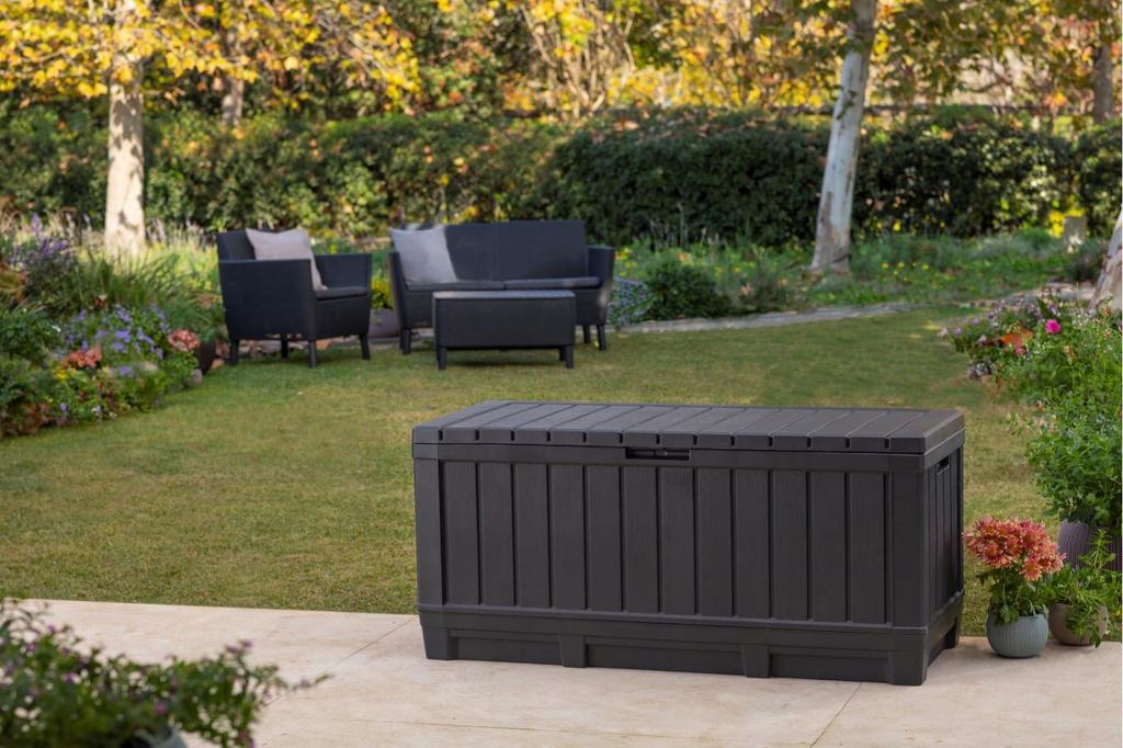 KETER Садовый ящик для хранения, сиденье 350 л