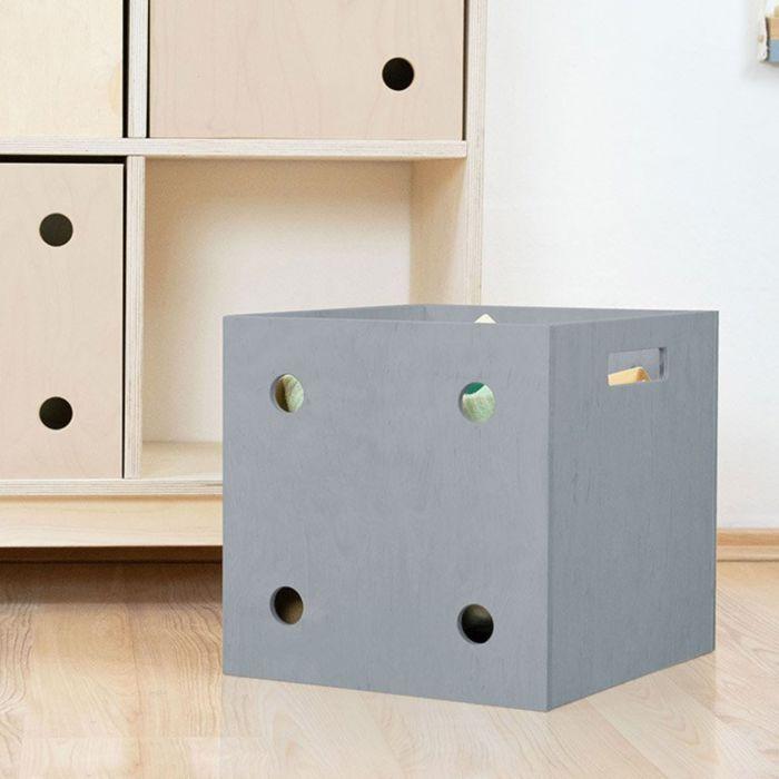Boîte de rangement DICE gris 4