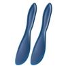 2Pcs Plastic Cake Spatula Food-Grade PP Material Colorful Multifunctional Easy-to-operate Rounded Corner Scraper