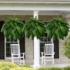Boston Fern Faux Plant With Ultraviolet Resistant Material For Living Room And Commercial Use