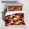 Poland Football Printed Bedding 3 Piece Set Cozy Breathable Bed Cover Set as Housewarming Holiday Gift