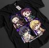 Demon Slayer Shirt Tanjiro T-Shirt Zenitsu KNY Nezuko Inosuke Akaza Muzan Tee