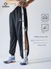 Quick-Release Basketball Training and Competition Pants with Side Snap Buttons, Loose-Fit Sports Long Pants for Men