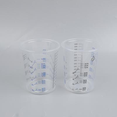 10/50 шт. калиброванных стаканчиков для смешивания красок, пластиковые стаканчики для смешивания красок, 600 мл, горшки для смешивания