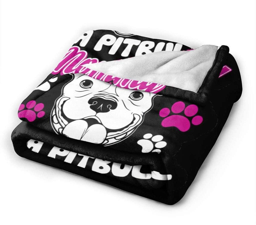 Розовое одеяло с 3D принтом собаки американского питбультерьера, одеяло для дивана-кровати, супер мягкое теплое одеяло, фланелевое одеяло