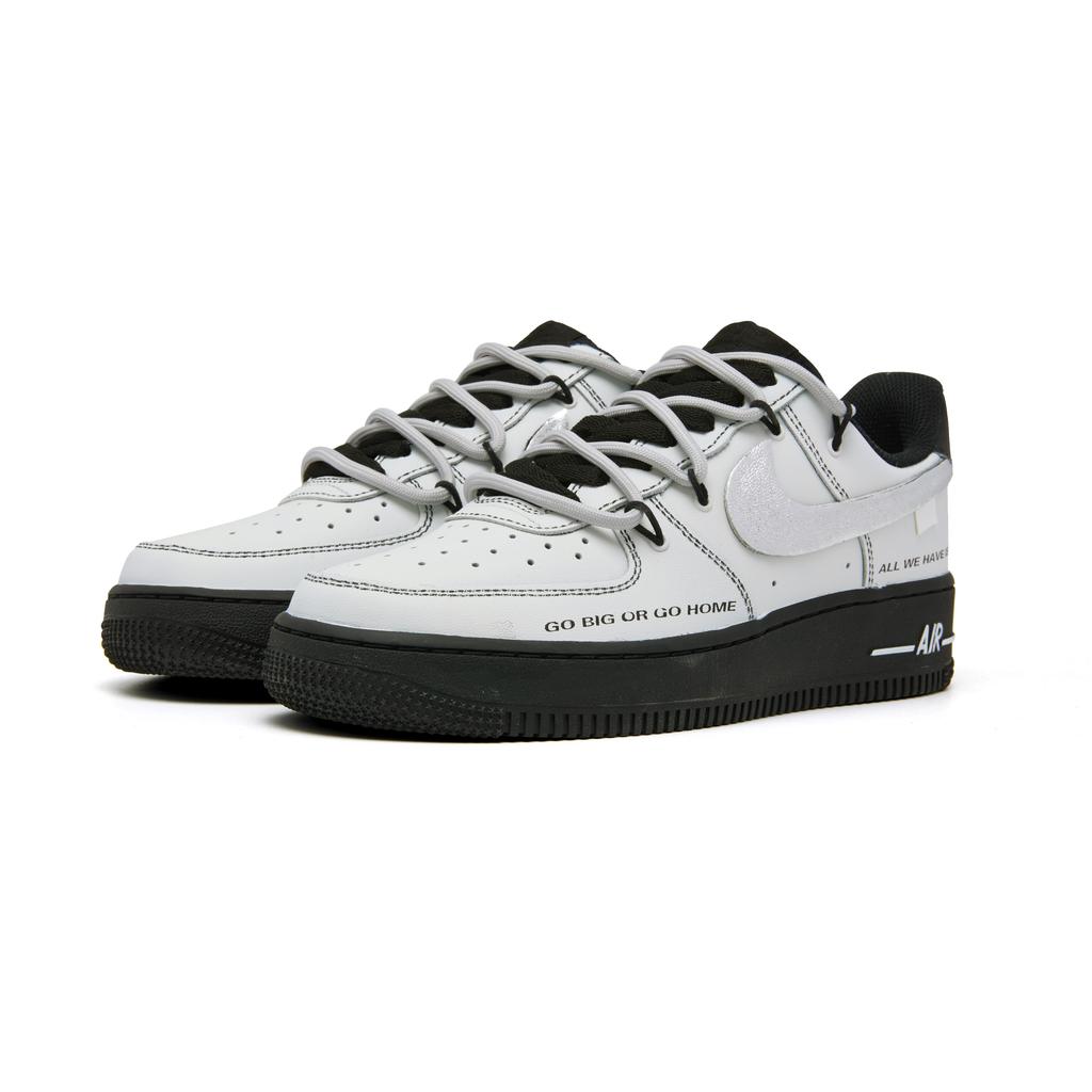 Nike Nike Air Force 1 Burn One's Ship Кожаная Амортизация Низкие Скейтбордические Кроссовки Унисекс Слоновая Кость CW2288-001(Команда44-)