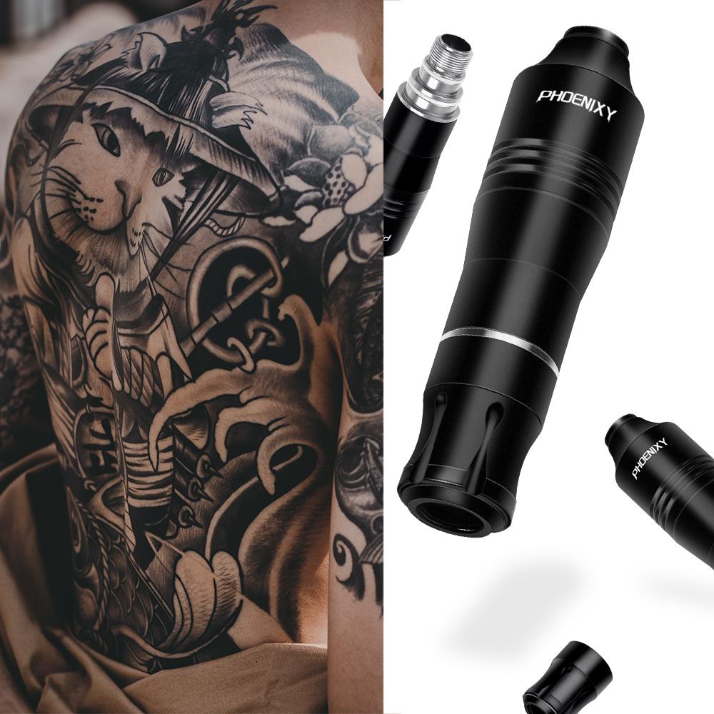 PHOENIXY Полная машина для татуировки, машина для тату-ручки с ЖК-картриджем для татуировки, блок питания для начинающих татуировщиков