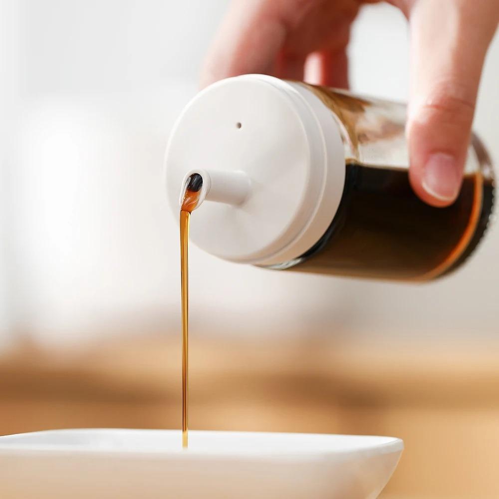 FaSoLa Glass Oil Bottle Mini Soy Sauce Organizer Leak Proof Shaker Cooking Seasoning Oil Dispenser Kitchen Supplies