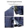 Мужская джинсовая куртка JEANSWEST с камуфляжными вставками