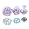 3Pcs/Set Plastic Gear Shape Plunger Fondant Cutter Diy Cake Sugarcraft Decor Tools Cookie Baking Mold Decorating Accessories
