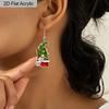 2D Flat Gift Bag Dwarf Dangle Earrings, Lightweight Acrylic Material,  Suitable for Women, Ideal for Party Gifts, Jewelry, and Christmas Gifts.