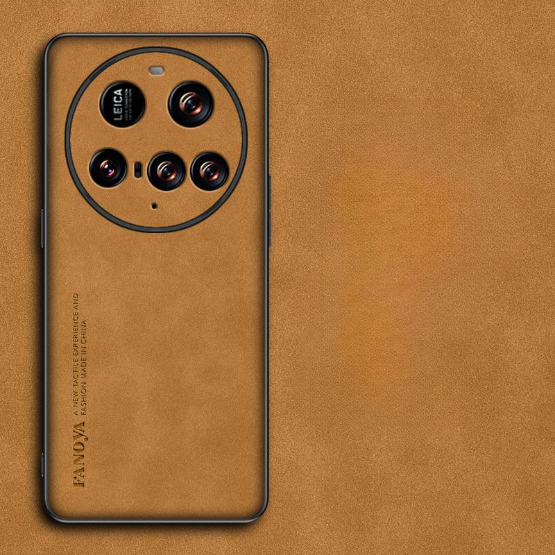 Case for Xiaomi 15 Ultra Luxury Sheepskin Leather Phone Case for Xiaomi 15ultra Mi 14T 15Pro POCO M7 X7 Pro Matte Silicone Protection Shell