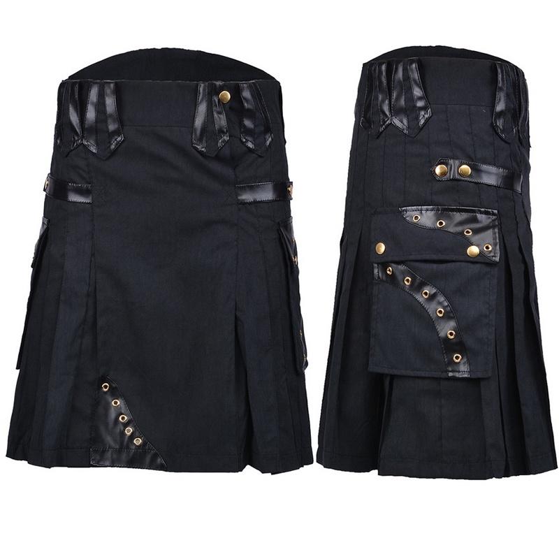 Elegant Medieval Scottish Mens Kilt For Authentic Vintage Cosplay Costumes