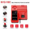 Замена 3A 12В 14В 18В Быстрое Зарядное Устройство Li-Ion Подходит Для Milwaukee M12-18C Двухпортовое Многовольтовое Литий-Ионное Аккумулятор M12 M18