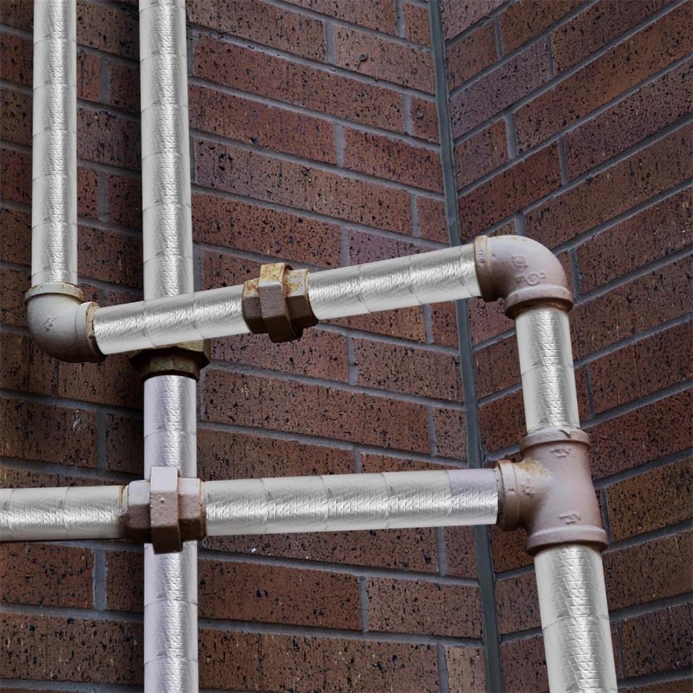 48mm X 10m Pipe Insulation Wrap Foam Tape Self-Adhesive with 100Pcs Cable Tie