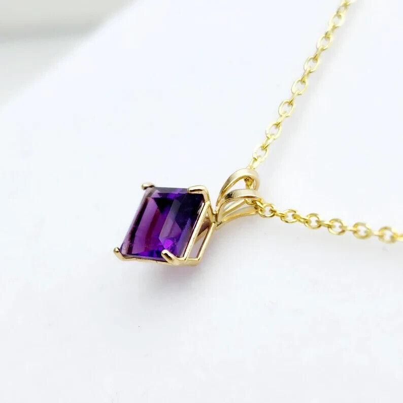 Подвеска из натурального аметиста 6х6 мм, февральский камень, подвеска ручной работы,