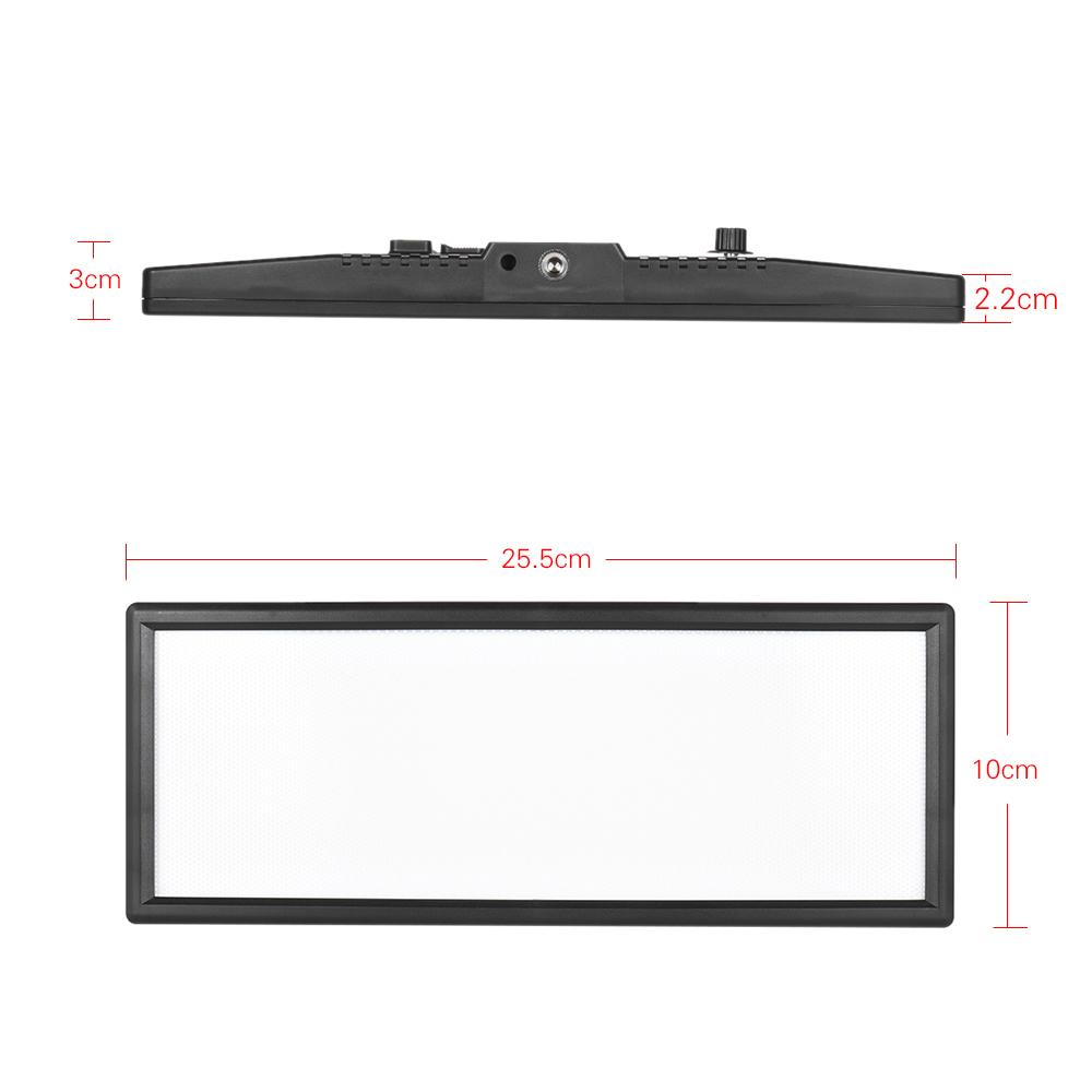 L132T Профессиональный ультратонкий светодиодный светильник для видеосъемки, заполняющий свет с регулируемой яркостью и двойной подсветкой