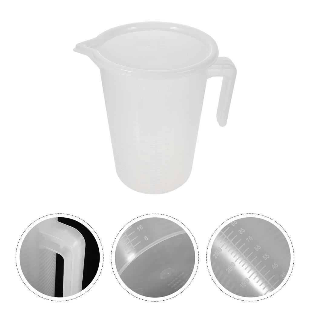 50l Measuring Cup Large Capacity Jug Kitchen Water Bottles Mix Jugs Plastic Pitcher PC with Lid