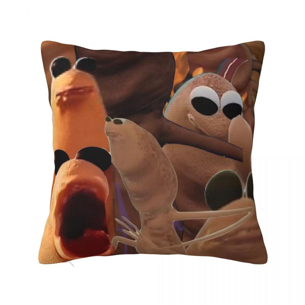 Marcus The Worm Meme Square Pillow Cases Love Robert Cushion Cover Awesome Decorative Pillowcase for Living Room x