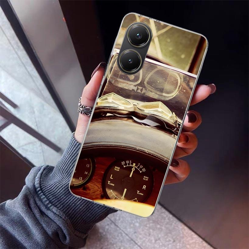 Aviation Aeroplane Pilot Cockpit Phone Case For Xiaomi Poco X7 X6 X5 Pro F7 Ultra Redmi 15C 15 13 13C 12 12C 10 10A 10C 9 9A 9C