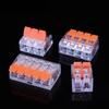 30pcs New Transparent Wire Connector In And Out Orange Combination Cable Wiring Terminal Block Universal Push-in Junction Box