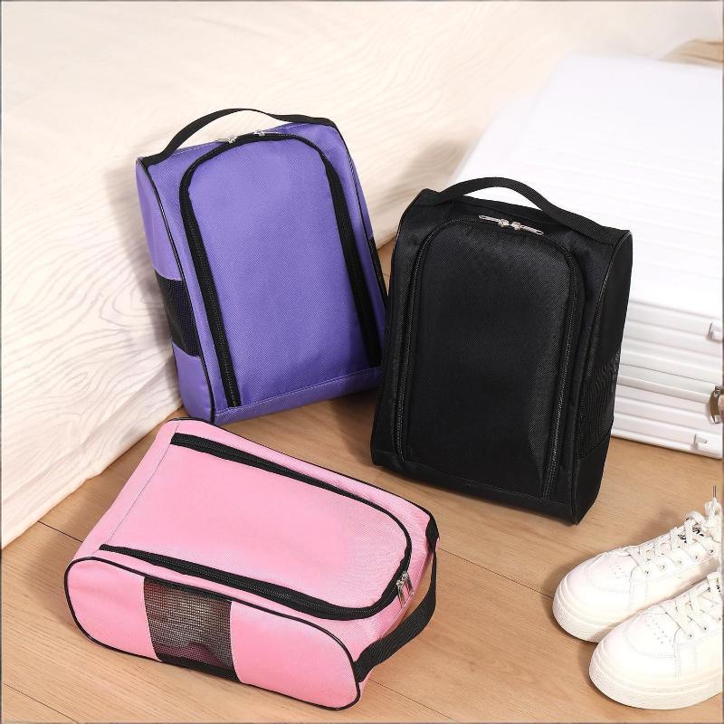 Oxford Cloth Golf Shoe Handbag Breathable Dustproof Lightweight Portable Storage Bag for Golf Football Tennis Sports Shoes