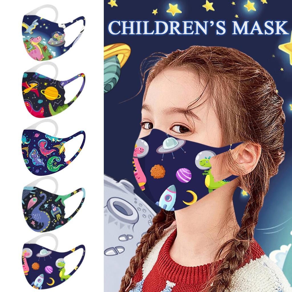1PC Children's Windproof Reusable Printed Face Mask
