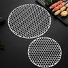 Food Grade BBQ Mesh Grate Stainless Steel Metal Baking Grid Portable Barbecue Net  Camping