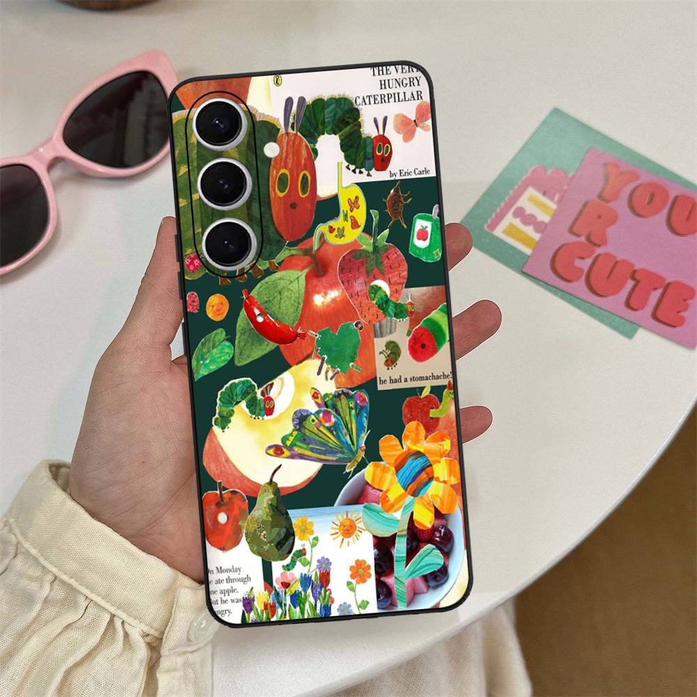 Чехол для телефона 'Очень голодная гусеница' для Samsung S 24 Fe 25 Ultra Plus 20 Lite 21 30 22 23 24 22 Ultra 5G Fundas