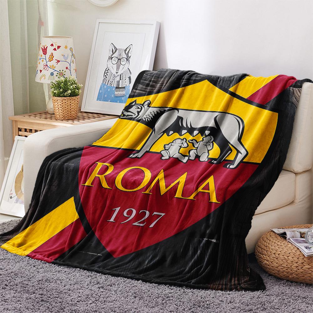 Associazione Sportiva Roma2 Flannel Blanket, High quality Comfortable for All Seasons, Home Decor, Warmth and Comfort