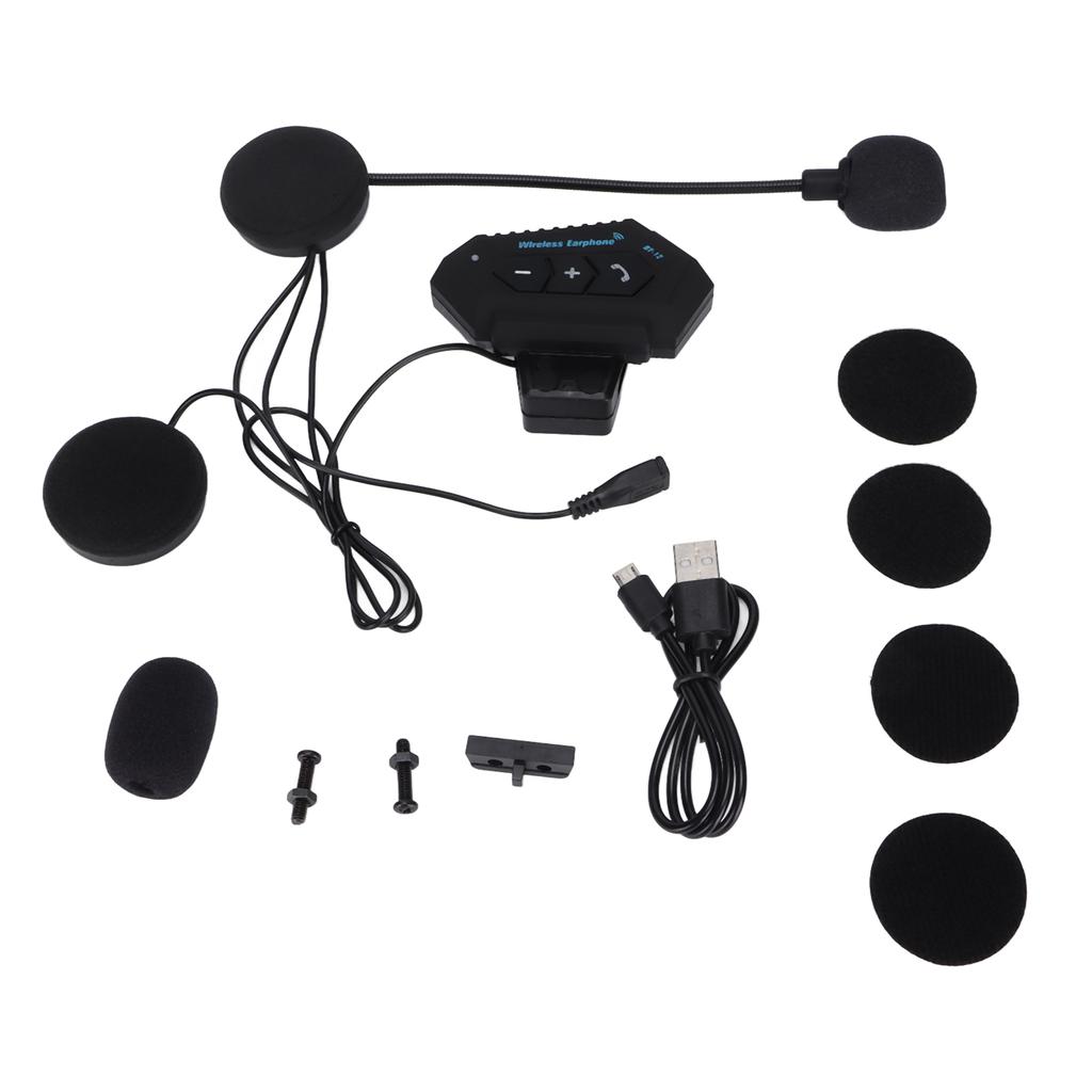 Мотоциклетные Bluetooth-наушники, Bluetooth-гарнитура для шлема, с функцией автоматического ответа, без помощи рук