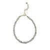 Lanyun Jewelry Простой серо-голубой натуральный лунный камень удлиненный камень браслет из 14-каратного золота браслет